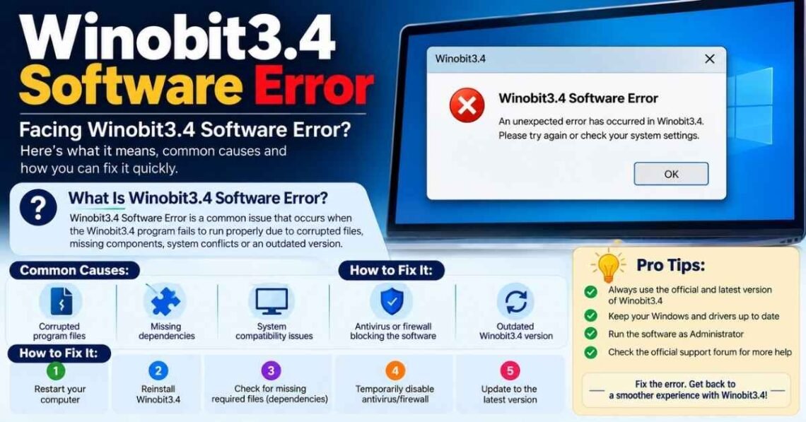 Winobit3.4 Software Error